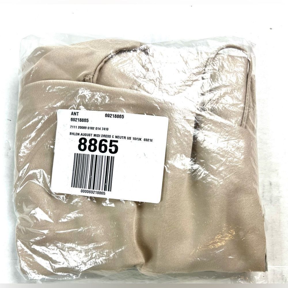 Anthropologie BHLD August Satin Charmeuse Midi Dress - Picture 10 of 15